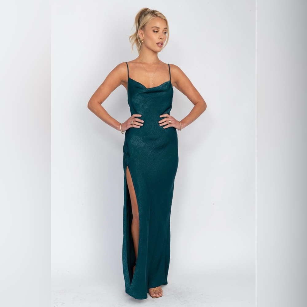 Resa River Slip Dress in Emerald size small - brand new with tags